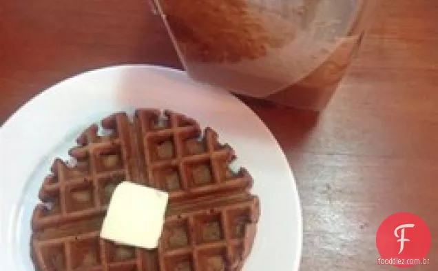 Waffles de aveia e chocolate Carlie's