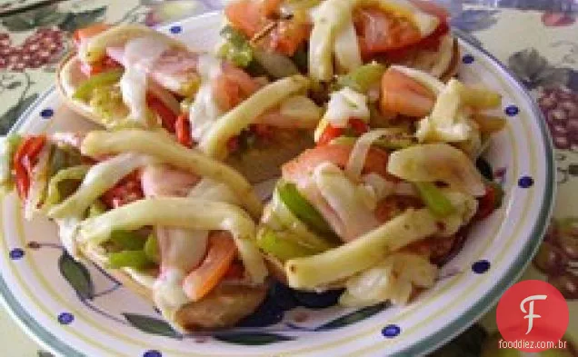 Sanduíches de vegetais grelhados