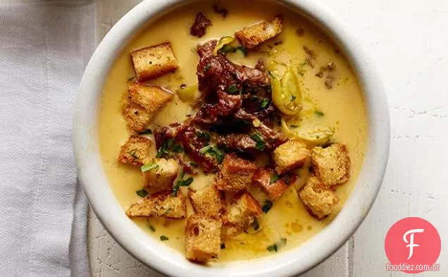 Sopa de Cheesesteak