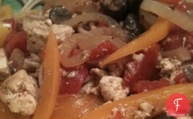 Tofu com Tomate e Vinagre Balsâmico