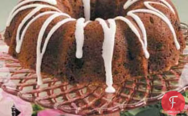 Anel de café com gotas de chocolate