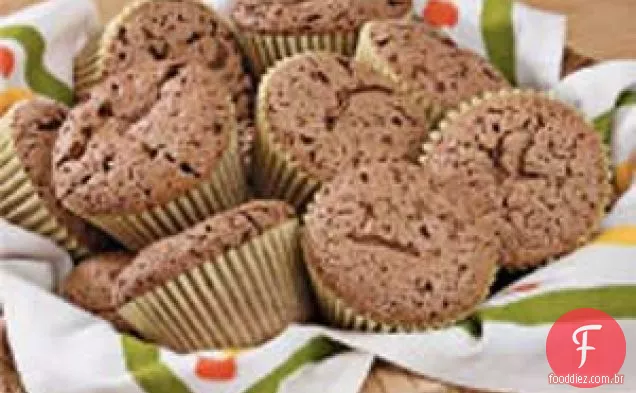 Cupcakes de anjo com chocolate e coco