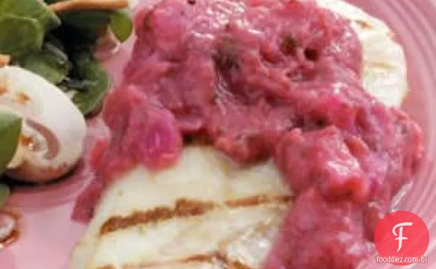Bacalhau com Molho de Ruibarbo