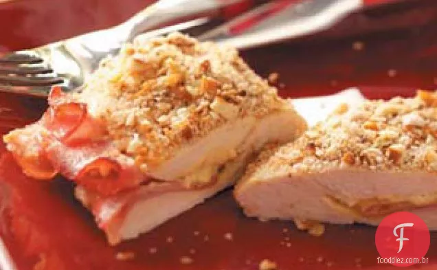 Frango com Crosta de Pretzel