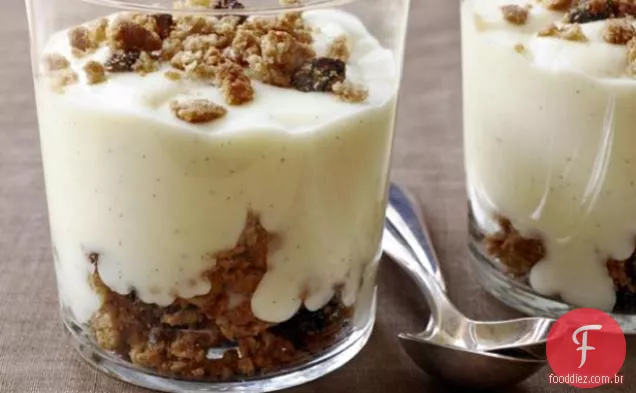 Pudim de Biscoito de Baunilha