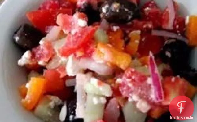 Salada Grega de um café de Atenas