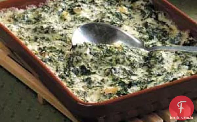 Assado de espinafre com queijo