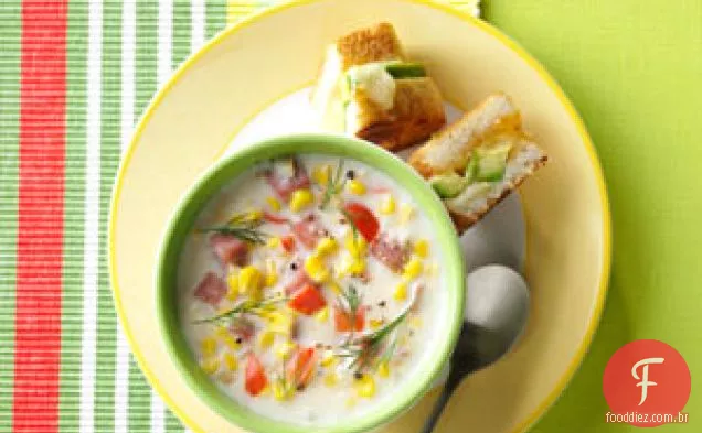 Sopa Cremosa de Presunto e Milho