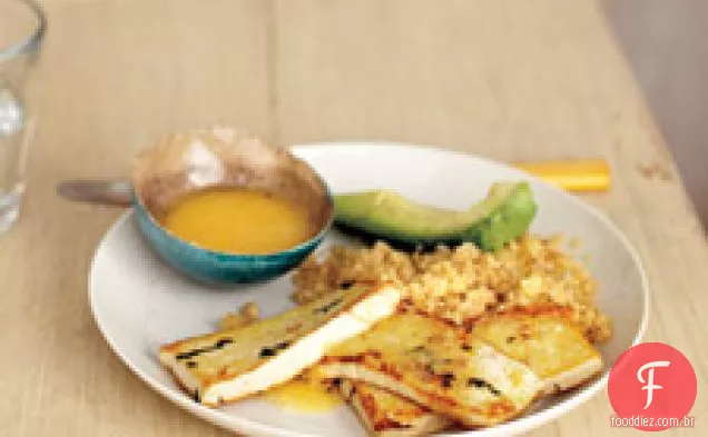 Tofu marinado com molho de Miso