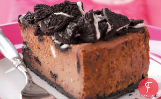 Cheesecake de biscoito de chocolate