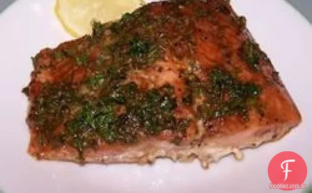 Salmão Simples com Molho Balsâmico