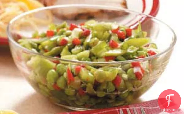 Salada Vegetariana Marinada Fácil