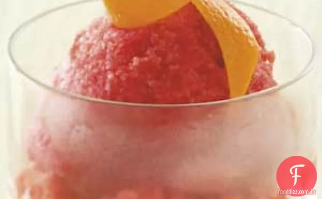 Sorvete de frutas cítricas