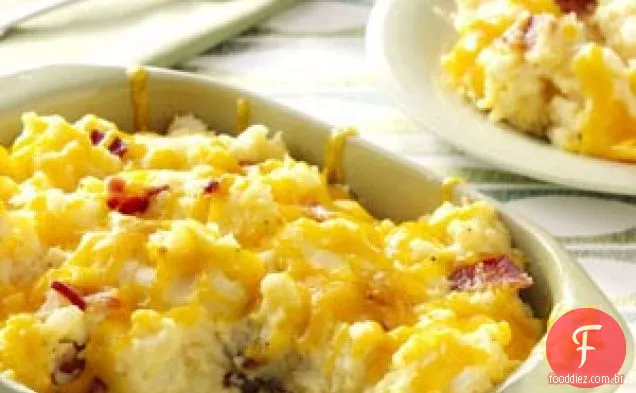 Purê de Batata Assada Duplamente
