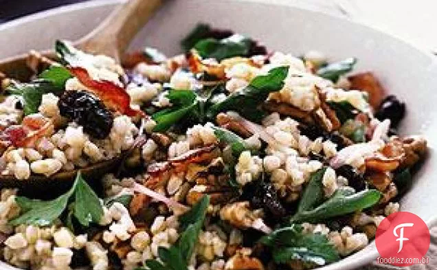 Salada de baga de trigo com Bacon