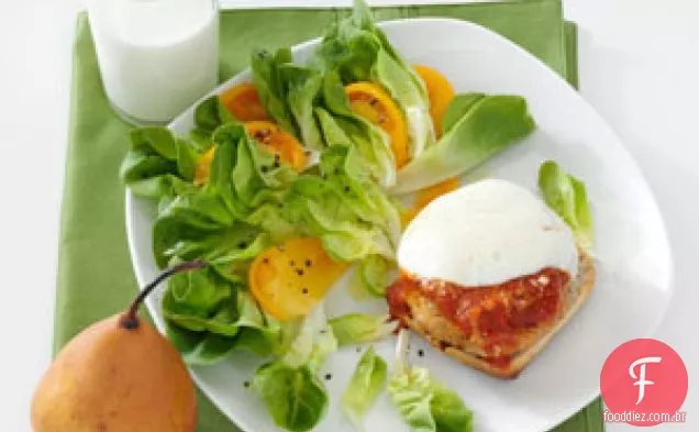 Patty de frango com parmesão derrete