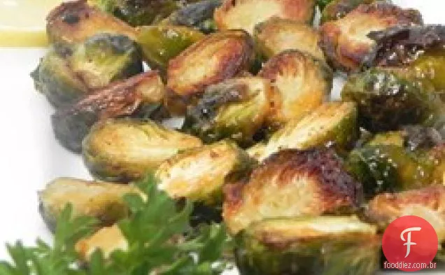 Couves de Bruxelas Assadas com Agave e Mostarda Picante