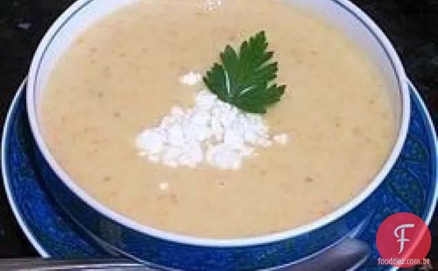 Sopa de batata-doce e maçã