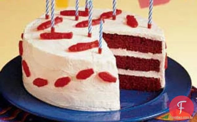 Bolo Red Velvet "Peixe"