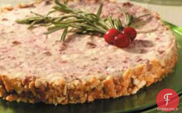 Cheesecake de cranberry e queijo feta