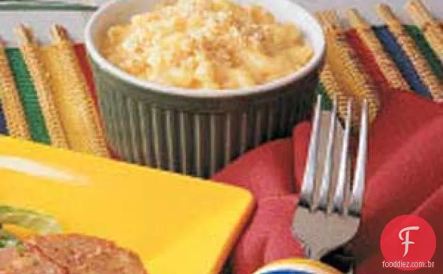 Macarrão com queijo para um