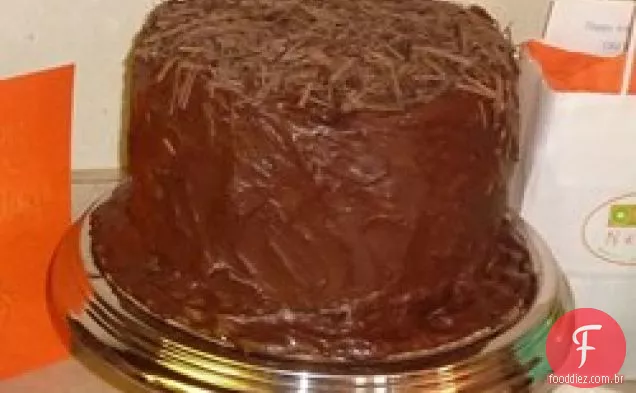 Bolo de chocolate alemão escuro