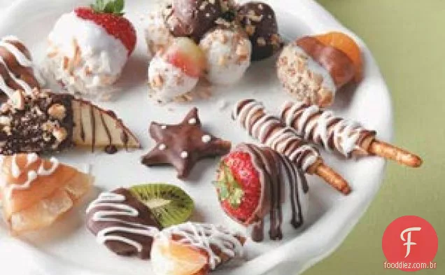 Bandeja de frutas cristalizadas