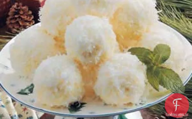 Bolas de neve de sorvete