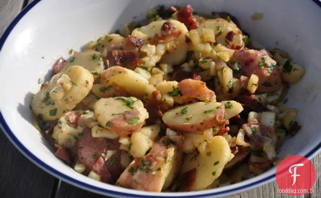 Salada De Batata Com Erva-Doce E Sabor De Chalota E Bacon