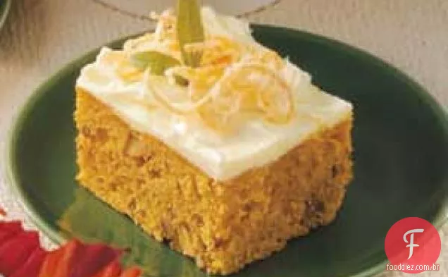 Bolo de Abóbora e Laranja