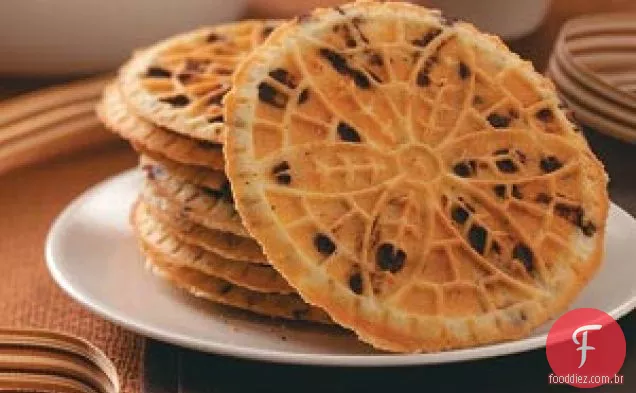 Pizzelle de Chocolate com Avelã