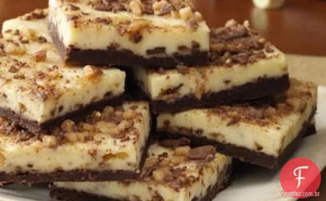 Barras de Cheesecake de Caramelo