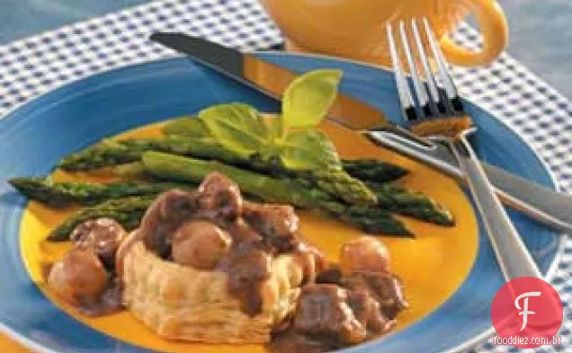 Cestas de carne bovina Borgonha