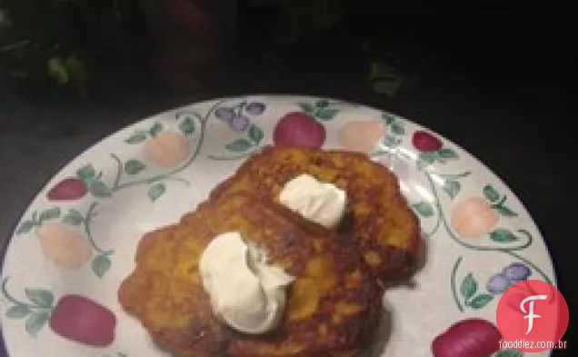 Panquecas de abóbora saborosas