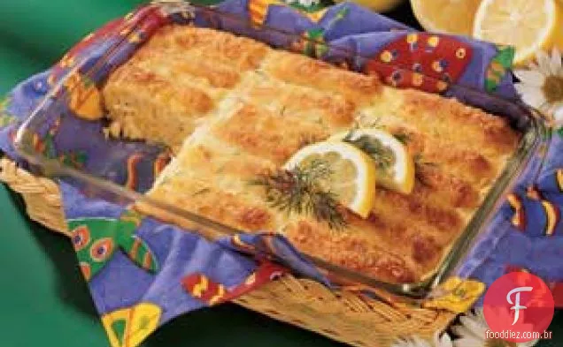 Jantar de palitos de peixe