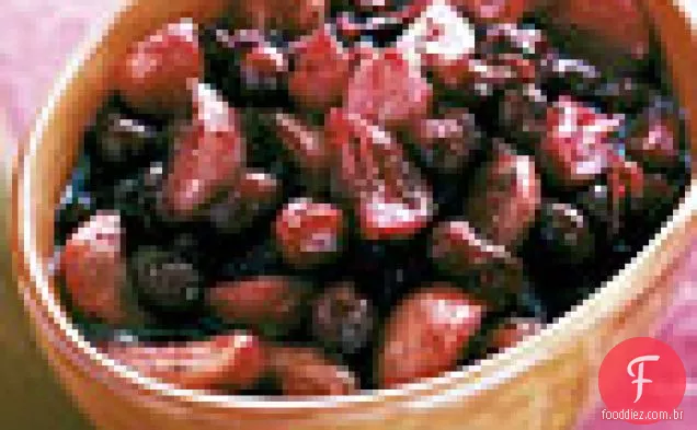 Molho de Cranberry com chalotas assadas e Porto
