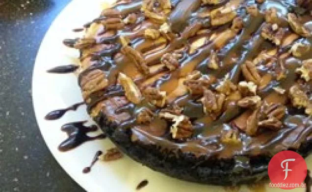 Cheesecake de tartaruga com chocolate