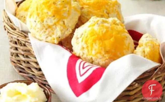 Biscoitos de queijo com alcaravia