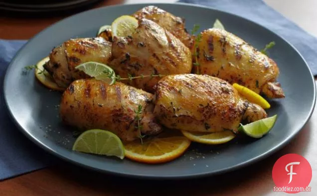 Coxas de Frango Grelhadas Marinadas com Cítricos