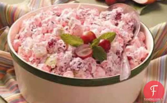 Salada cremosa de cranberry e maçã