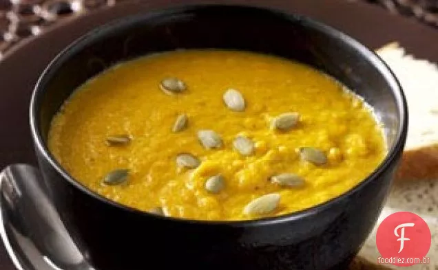 Sopa de abóbora com especiarias