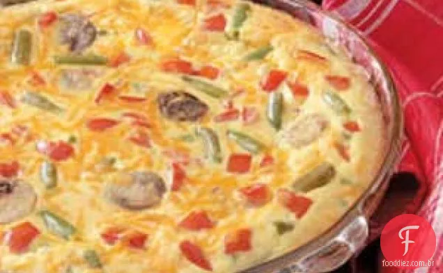 Quiche de feijão verde