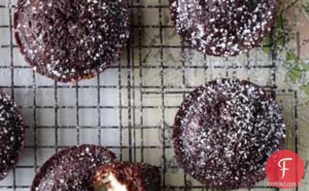 Cupcakes de Chocolate e Macarons