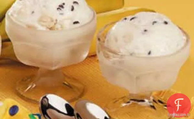 Sorvete de Banana com Pedaços