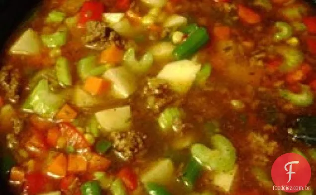 Sopa Fácil de Legumes e Carne