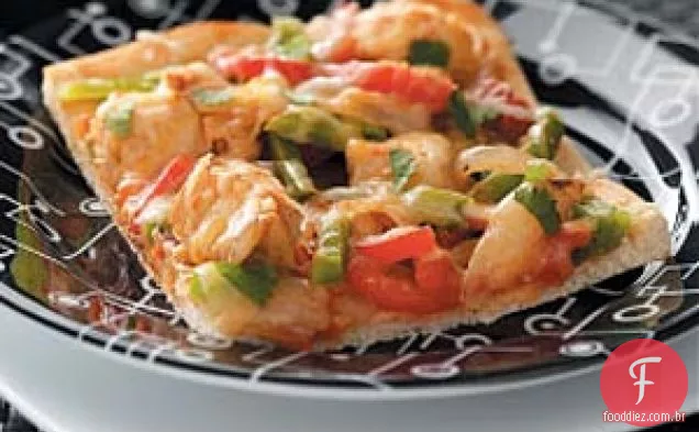 Pizza de Fajita de Frango com Coentro
