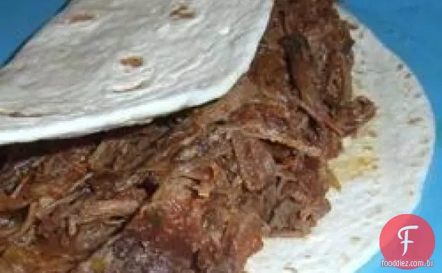 Tri-Tip desfiado para tacos na panela elétrica