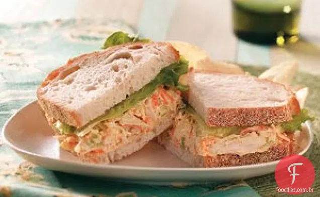 Sanduíches de Salada de Frango Italiano