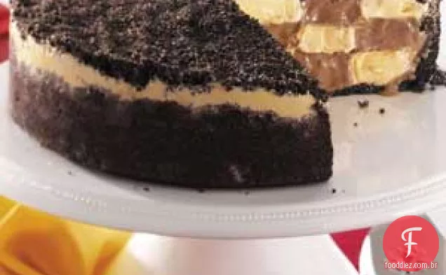 Bolo de sorvete xadrez
