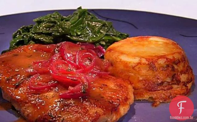 Frango flexível de 4 etapas para a família e a empresa - Frango rústico com limão e cebola